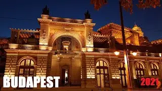 BUDAPEST city on the DANUBE at NIGHT - BUDAPEST bei NACHT - HUNGARY - Autumn 2021