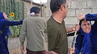 Qasem's anger at Shahrbanu's disrespect toward the master.