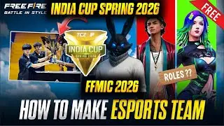 How to make own esports team | How to make esports team for FFMIC CUP 2026 | India Cup Spring 2026