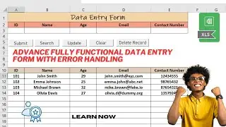 Excel VBA: Smart Data Entry Form with Search, Edit & Delete with Error Handling