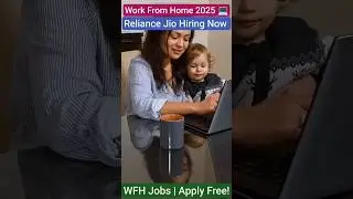 JIO IS HIRING 2025 | Freelance Work from Home Jobs 📍 Apply Now! #jobs