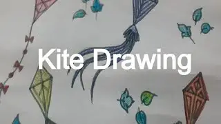 Easy Kite Drawing || Kite Festival 2022 || How To Draw Kite