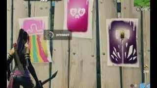 Interact with the Rift Tour posters- Fortnite Chapter 2 season 7- Rift tour