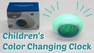 Color Changing Kid's Alarm Clock - Review & Demo!