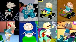 Эволюция видеоигр Rugrats: анимация победы и прохождение уровней.