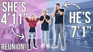 7ft TALL GUY REUNITES WITH 4ft TALL GIRL 8 MONTHS LATER!