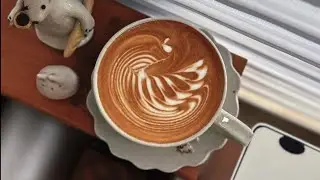 Swan latte art and rose latte art tutorial for beginners 