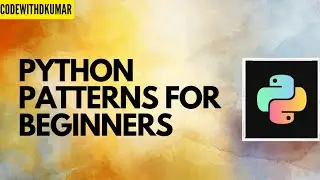 python pattern(hindi)| python  pattern program| Python patterns using for loop|python design pattern