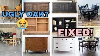 Updating Oak Furniture: How to Get a High End Look (Without Replacing It!)