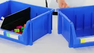 Large size stackable bins with dividers