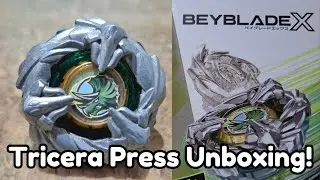 Bound Defense! Beyblade X BX-44 Tricera Press M-85BS Unboxing!