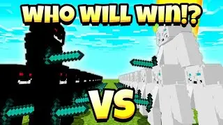 Black Entity Vs White Entity (DO NOT CHOOSE THE WRONG TEAM) - Minecraft Mob Battle