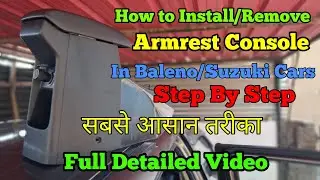 How to Install arm rest in Baleno | Install/Remove armrest Console in Baleno |@TorqueTour