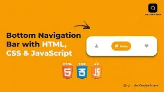 Bottom Icon Navigation Bar Using HTML, CSS & JS