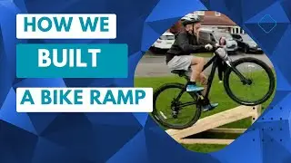 How we built a bike ramp out of scrap wood