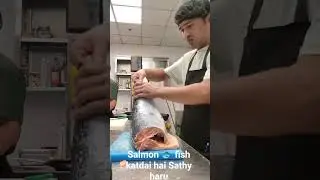 salmon 🐟🐟 fish how to cut