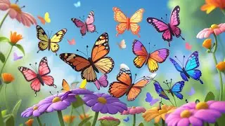 BUTTERFLY FRIENDS | KIDS COLOURFUL NURSERY SONG | FAIRY TALES | KIDS CARTOON | ANIMATION 🦋🦋