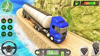 Oil Truck Parking Driving Simulator Game | Mountain Driving | Truck Games | Android Gameplay