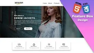 Create feature box in Html & Css || UI Dev