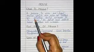 What is Mouse in Computer | Input Device Mouse | #shorts #computermouse #youtubeshorts
