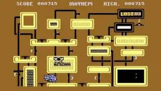 Mayhem C16 Commodore Plus/4 Gameplay