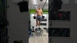 How high can a 147lb 54 year old jump w/ 40lbs in his hands? 🤔 You&rsquo;re never too old to test limits.