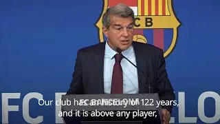 Laporta Says Keeping Messi Put Barcelona's Future At Risk