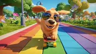 The Coolest Skater Dog Ever! 😎🛹