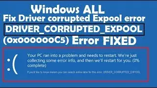 How to Fix Driver corrupted Expool error on Windows