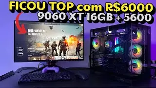 Esse PC de R$6 mil t&aacute; HUMILHANDO 🥵 (e o BF6 agradece) Ryzen 7600 + RX 9060 XT 16GB