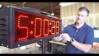 Rugged Portable LED Race Clock