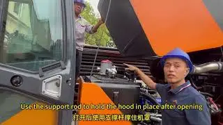 ZLCONN ZL230A HDD MACHINE Opreation--Engine oil, hydraulic oil filling port
