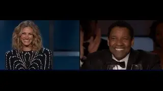 Emotivo discurso de Julia Roberts para Denzel Washington. 