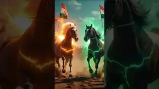 Race between Pakistani and indian horse &ldquo;AI Tales &ndash; Moral & Inspirational Stories for Life Lessons&rdquo;