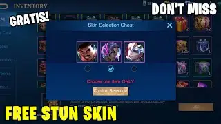 GET FREE PERMANENT BRODY STUN SKIN IN MOBILE LEGENDS
