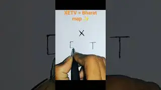 INDIA Map Sooooooo Simple From TEXV, # shorts # Make India map easily,