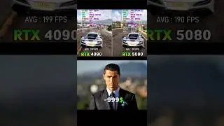 RTX 4090 24GB vs RTX 5080 16GB in 2025 !!! #shorts #nvidia #benchmark