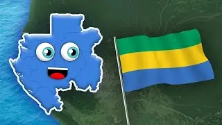 Let's learn about the geography of Gabon -- country in West Africa -- Countries of the World by KLT!