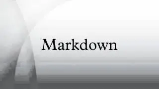 Markdown