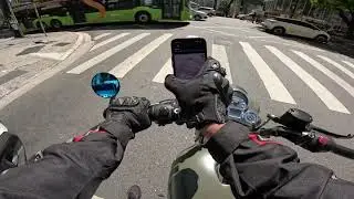 I had to improvise a cell phone holder | classic 350 | Best Motovlog in Brazil