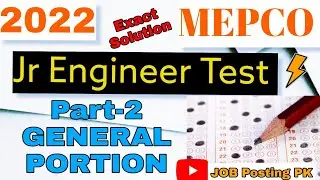 MEPCO Test IUB(SDO/Junior Engineer) with exact solution 2022