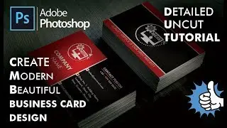 How to Create Beautiful Modern Business Card Design - Photoshop Tutorial