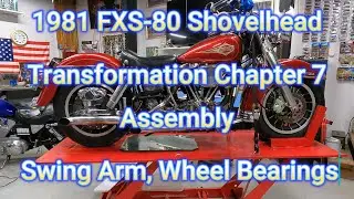 Лоурайдер Harley-Davidson FXS-80 1981 года, маятник Transformation Chapter 7, подшипники колёс