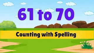 Numbers Count : 61 to 70 with spelling | Jr KG | Sr KG| Education  | Artoon Academy