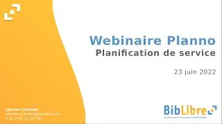 Webinaire présentation de Planno le 23 juin 2022