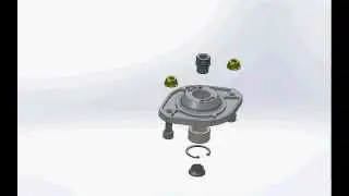 Motorsport Rear Solid Top Mount - Mitsubishi