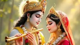 राधा के मन में श्याम बसे सांसों में बंसी की तान l Krishna Radha love New bhajan ##song lyrics 🎶🎵🎵🌸