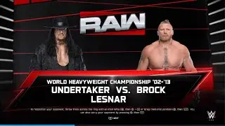 The Phenom vs The Beast 👹 Undertaker vs Brock | World Heavyweight Championship on RAW | WWE 2K25