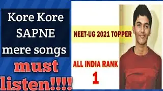 NEET 2021 TOPPER (AIR 1) 720/720 🥳🥳🥳🥳🥳 Kore Kore SAPNE mere SONGS ❣️@shorts