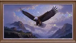 8K Classic Vintage Oil Painting  Gold Frame TV Art  Silent Art Display